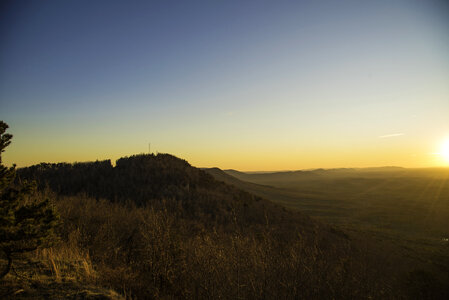 Great Sunset Scene at Cheaha State Park, Alabama