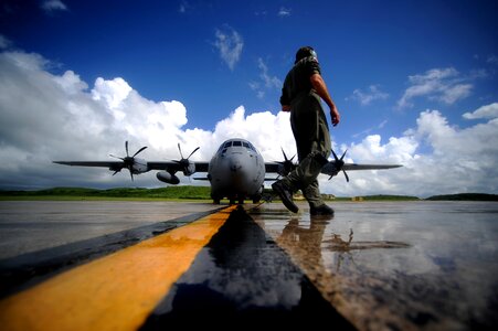 Airplane aircraft sky photo