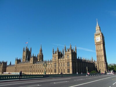 Building clock england photo