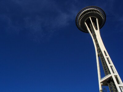 Seattle space needle architecture photo