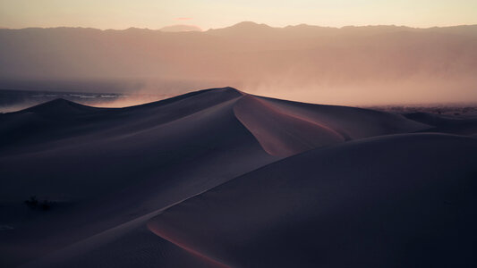 Sand Storm on Dunes photo