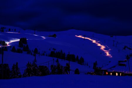 Lights motion mountain