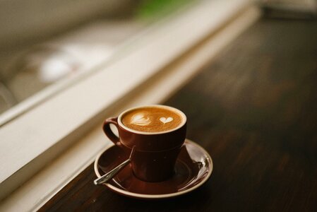 Cappuccino coffee coffee cup photo