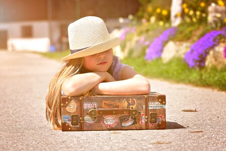 Hat luggage road