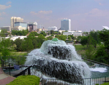 Finley Fountain and the city of Columbia, South Carolina photo