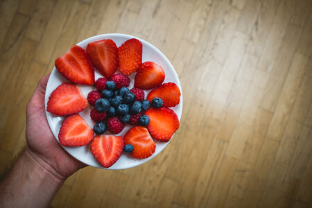 Healthy berries for snack photo