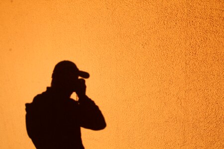 Photographer shadow self portrait