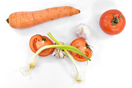 Carrot garlic leek