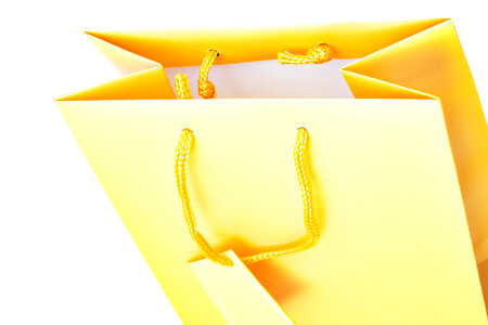 Yellow gift bag photo