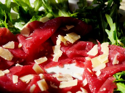 Raw rocket parmesan