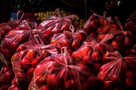 Food bag market photo