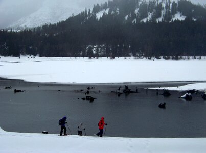 Lake mountain sport photo
