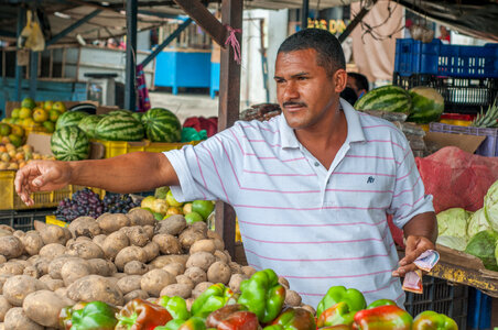 Traditional street market photo