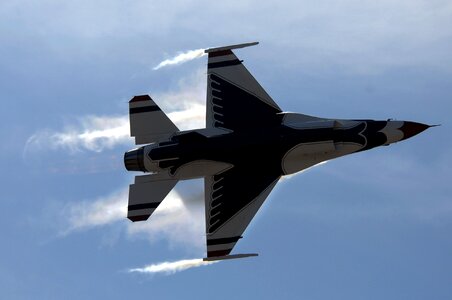 Air show thunderbirds 360 degree turn photo