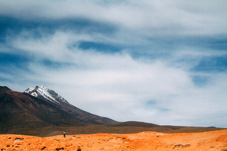 Red Volcanic and Mountain Landscape in Bolivia