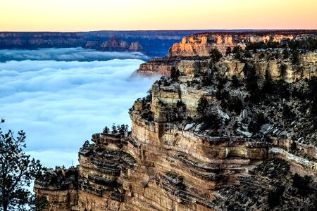 Beautiful Photo canyon fog photo