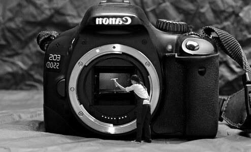 Analogue aperture camera photo