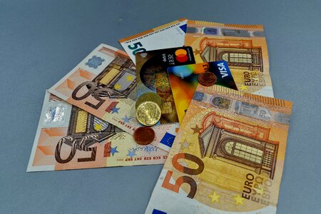 Banknote card euro photo