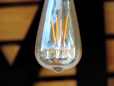 Light Bulb glass light photo