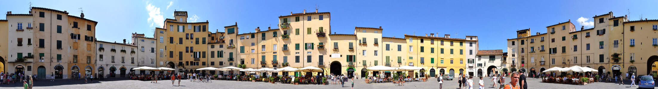 Piazza Anfiteatro in Lucca, Italy