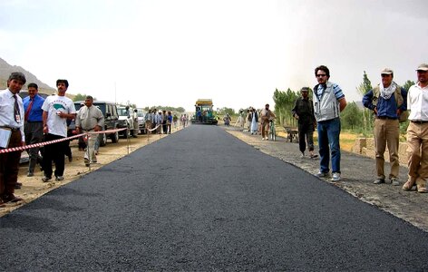 Asphalt kilometer ring