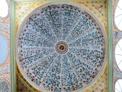 Ceiling above the Topkapı Palace Harem, Istanbul, Turkey photo