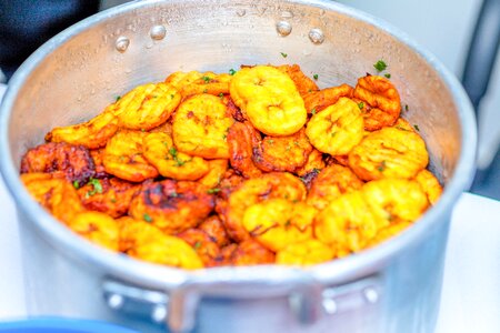 Fruits banana fried banana photo