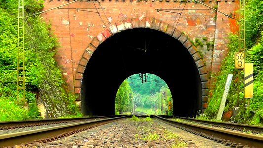 Railway rail traffic railroad track photo