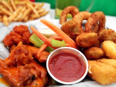 Dip fast food lunch