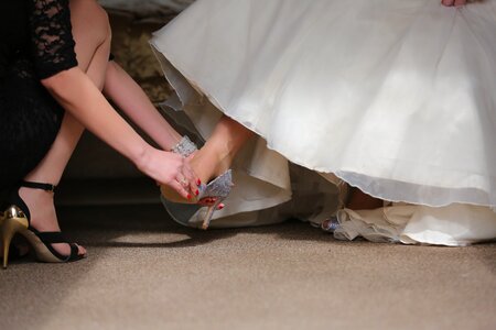 Sandal wedding dress elegance photo