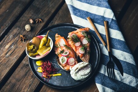 Plated Smoked Salmon photo