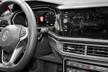 Dashboard steering wheel car photo