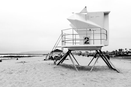 Beach black&white sand photo
