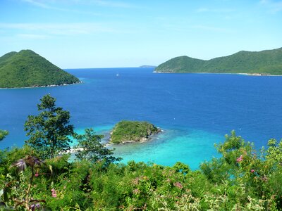 Turquoise sea water photo