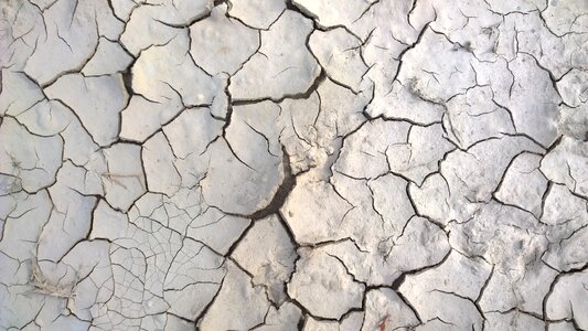 Earth cracked drought