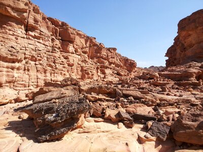 Dahab desert canyon photo
