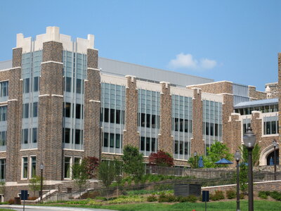 Back of Bostock Library at Duke University, North Carolina photo