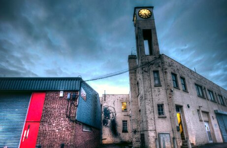 City clock exterior