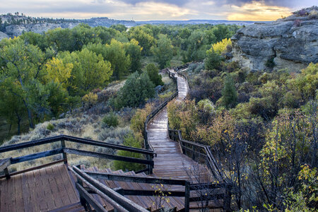 Pompeys Pillar National Monument boardwalk
