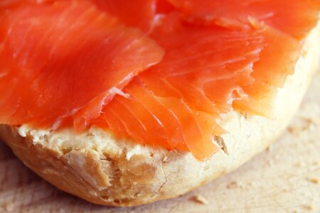 Buffet salmon bun delicious