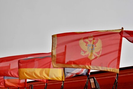 Flag Montenegro country photo