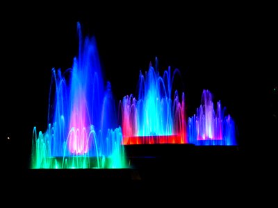 Colorful water games inject