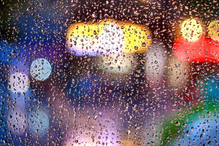 Colorful dew glass