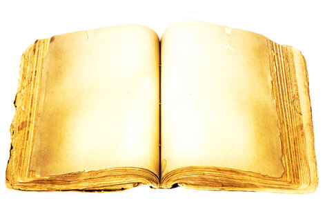 Open Vintage Book