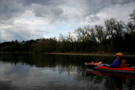 Lower American River kayaker