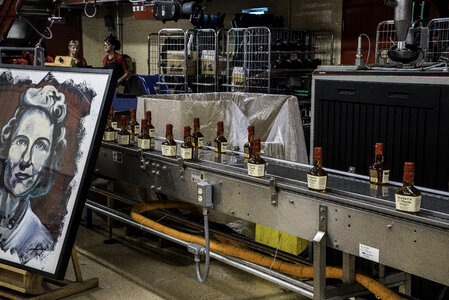 Bottles of Whiskey on the Assembly Line at Maker's Mark photo