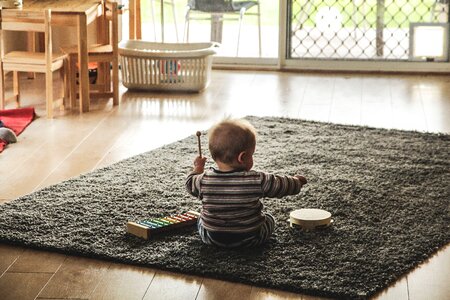 Play xylophone tambourine photo