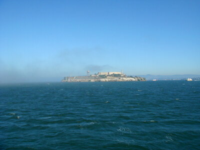 Alcatraz Island as seen from San Francisco photo