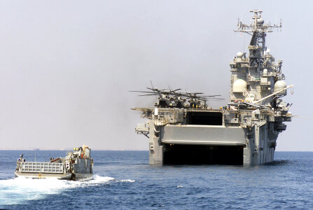 A U.S. Navy Landing Craft Utility