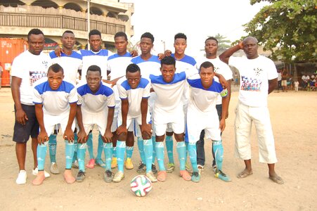 People Monwaih tournament football team photo